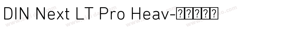 DIN Next LT Pro Heav字体转换